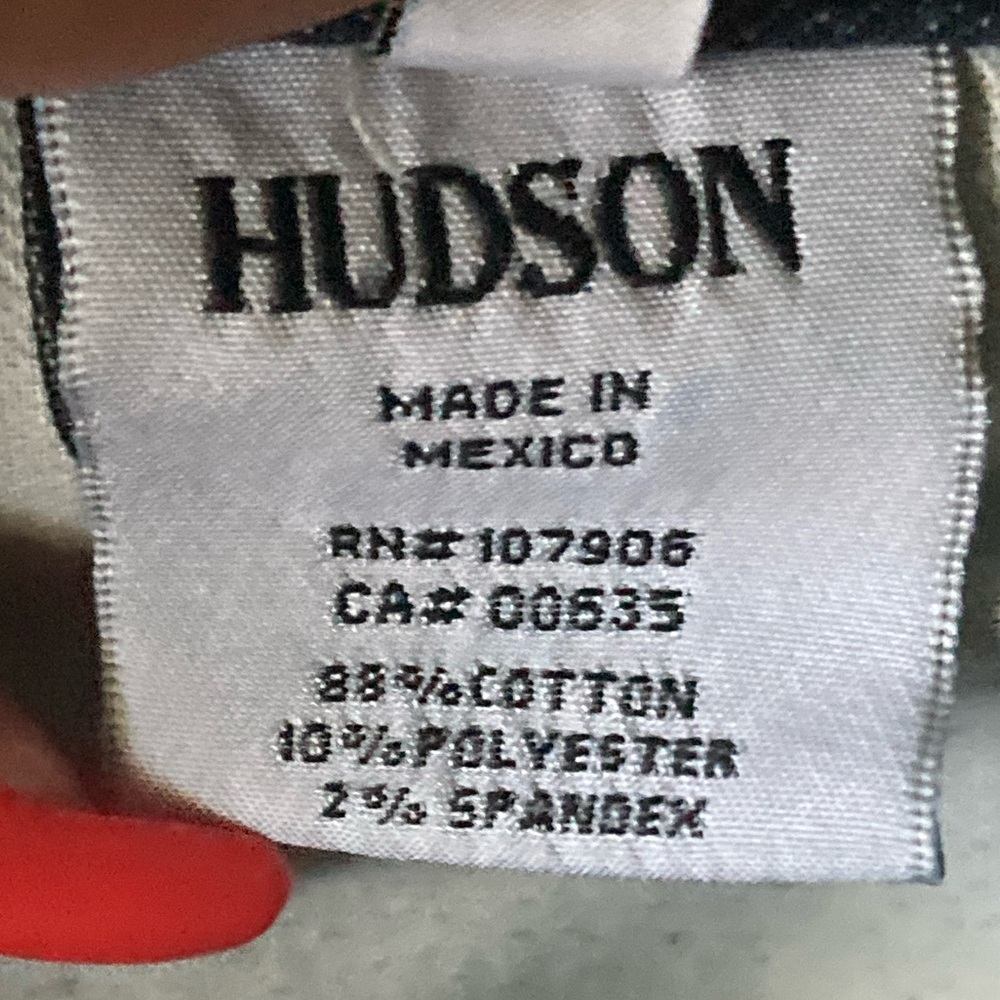 Hudson Collin Flap Skinny Dark Wash Low Rise Size  28 - Picture 8 of 11